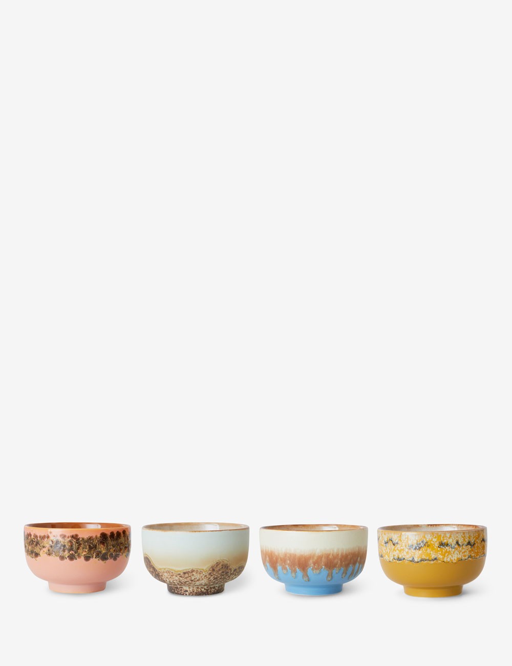 cuenco noodle 70s ceramics 4 set
