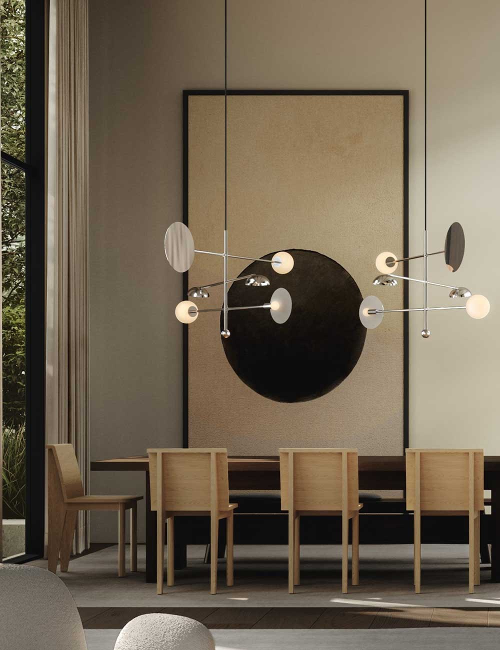 esposizione di lampadari Sahn