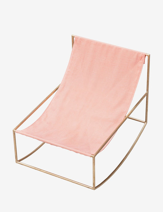 rocking chair brass