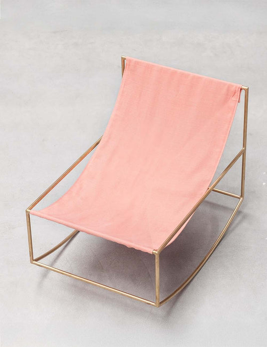 rocking chair brass