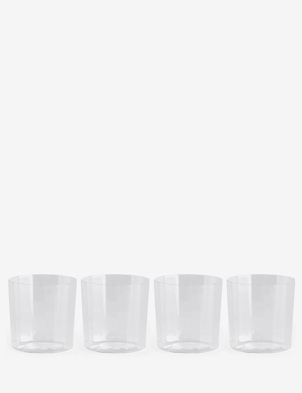 ensemble de 4 verres d'angle