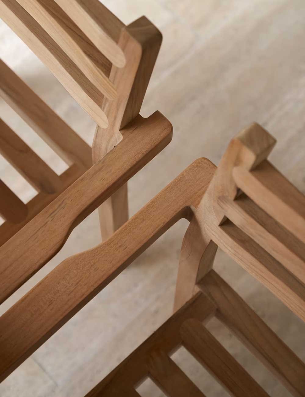 chaise de salle à manger d'extérieur ah502 avec accoudoirs