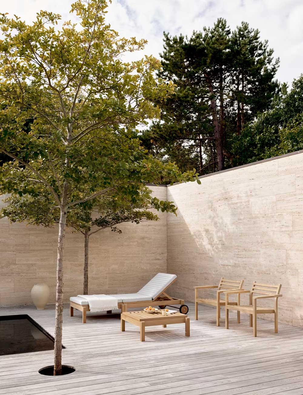 Chaise longue d'extérieur AH601