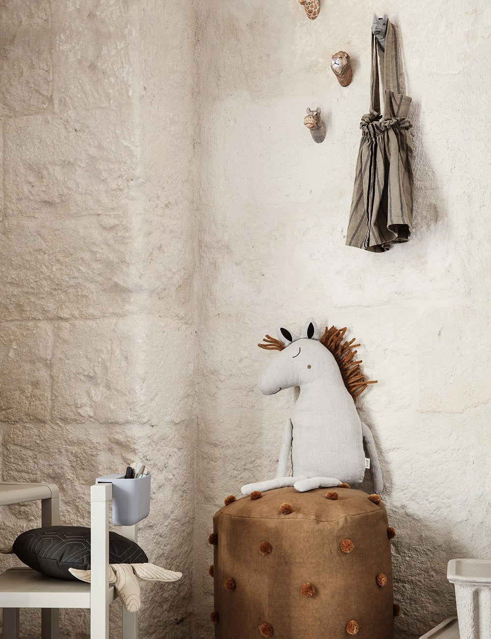 crochet animal cintre girafe