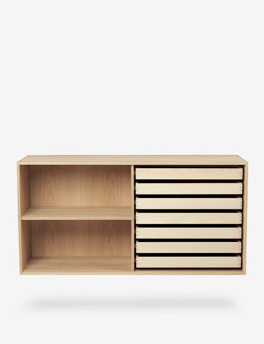 FK63 DEEP BOOKCASE & DRAWERS