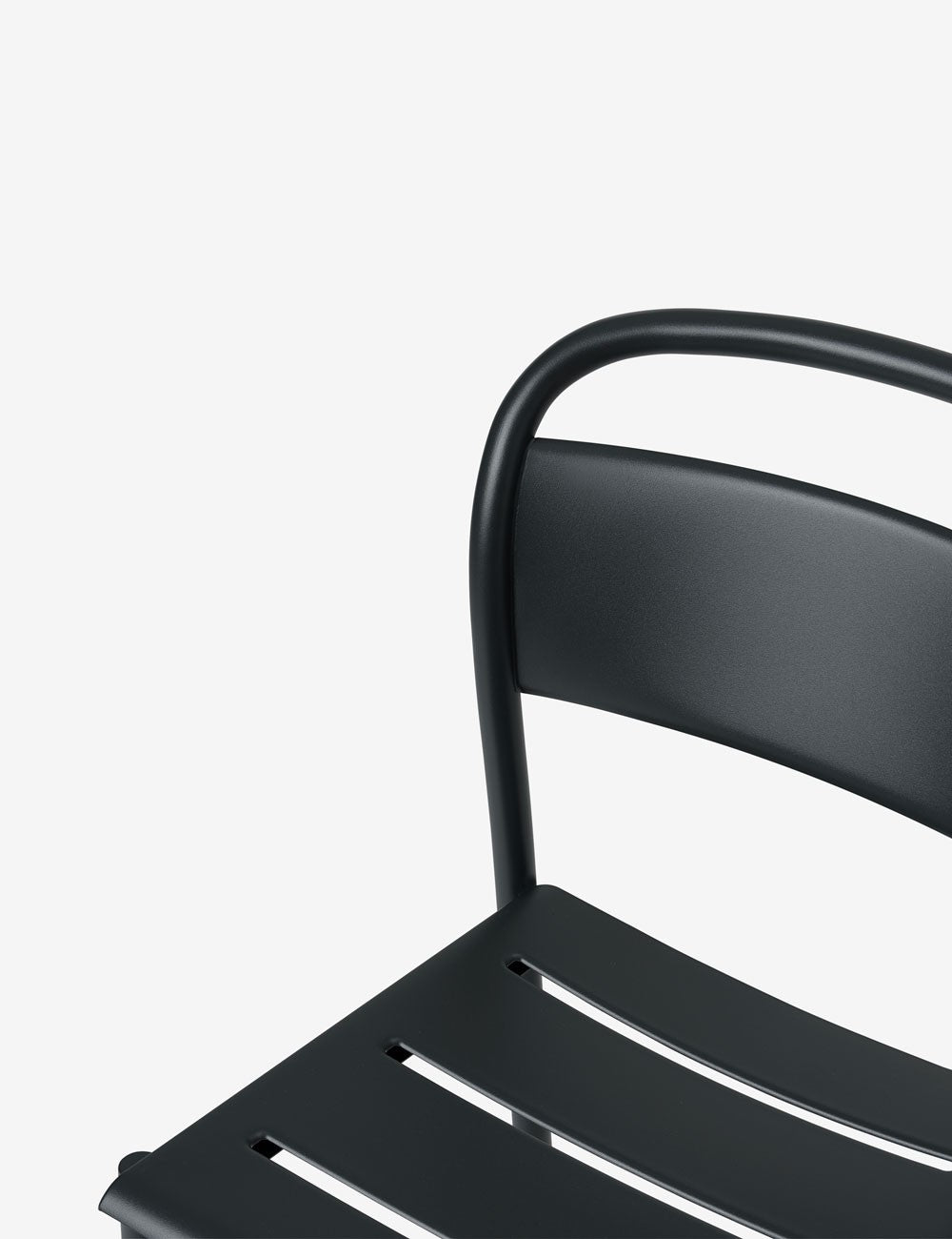 linear steel side chair