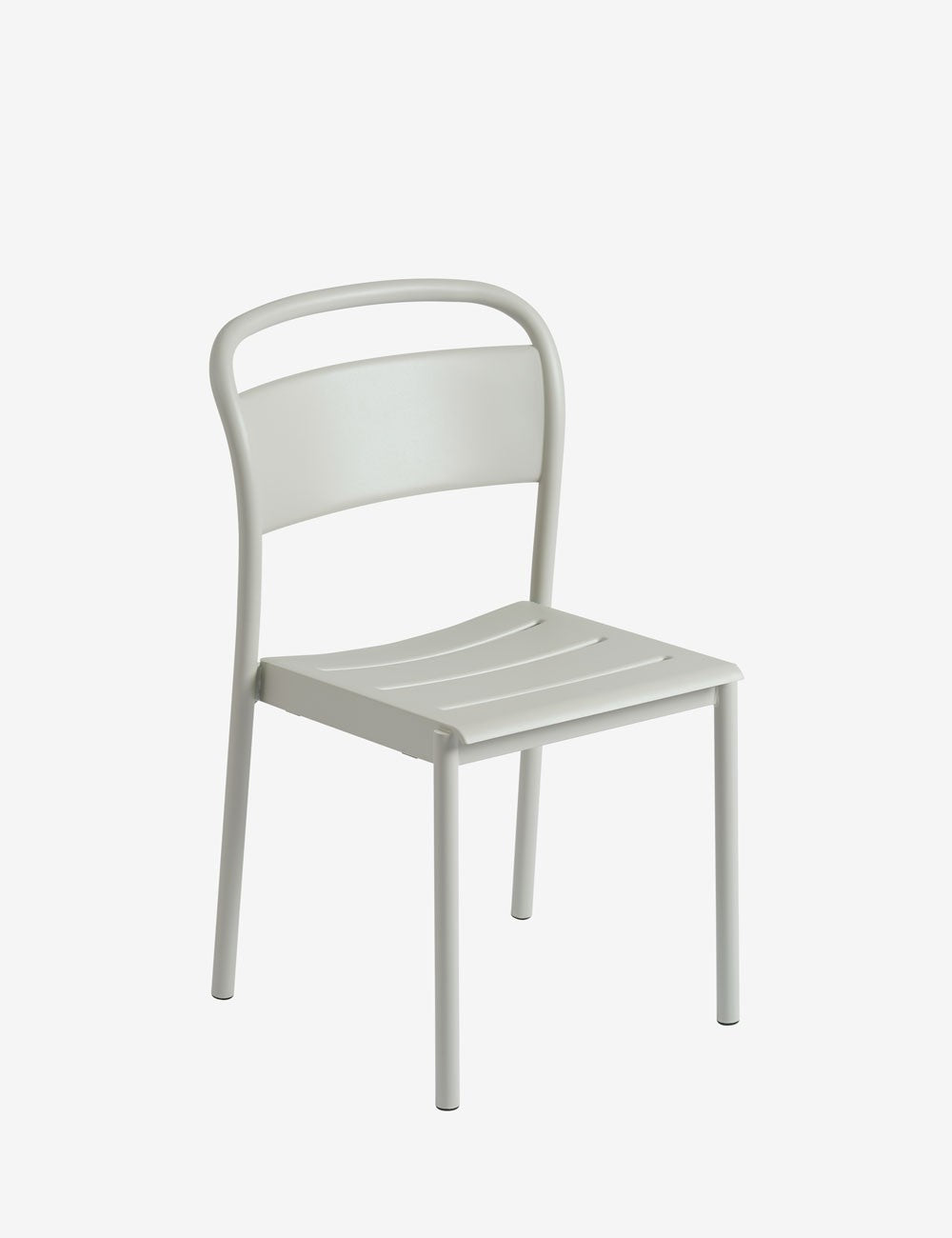 linear steel side chair