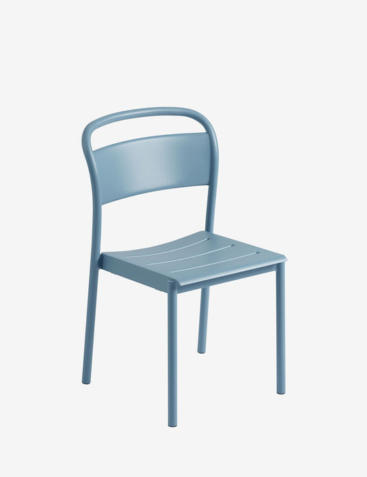 linear steel side chair