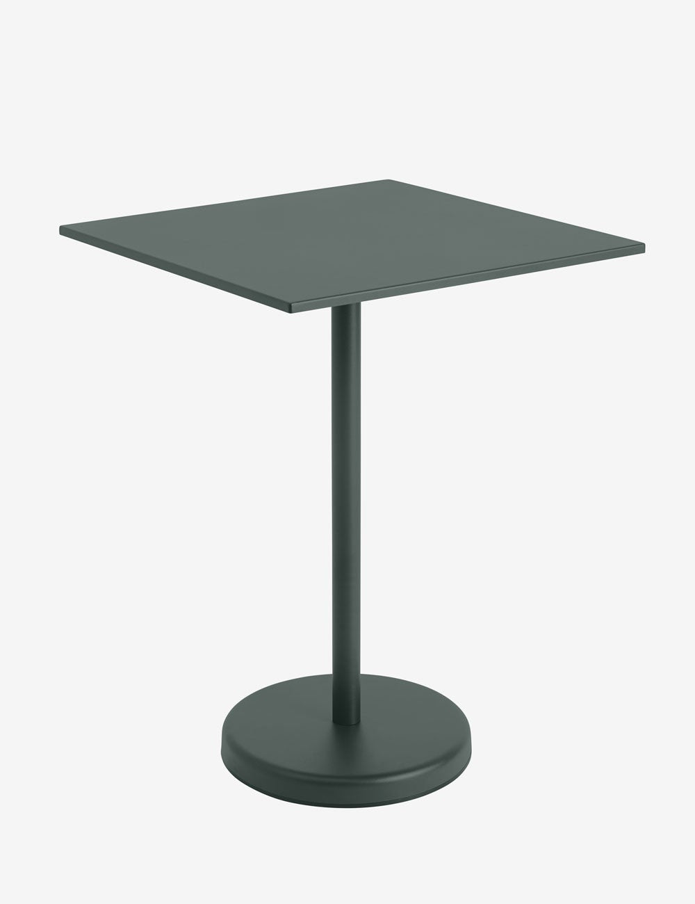 linear steel café table 95