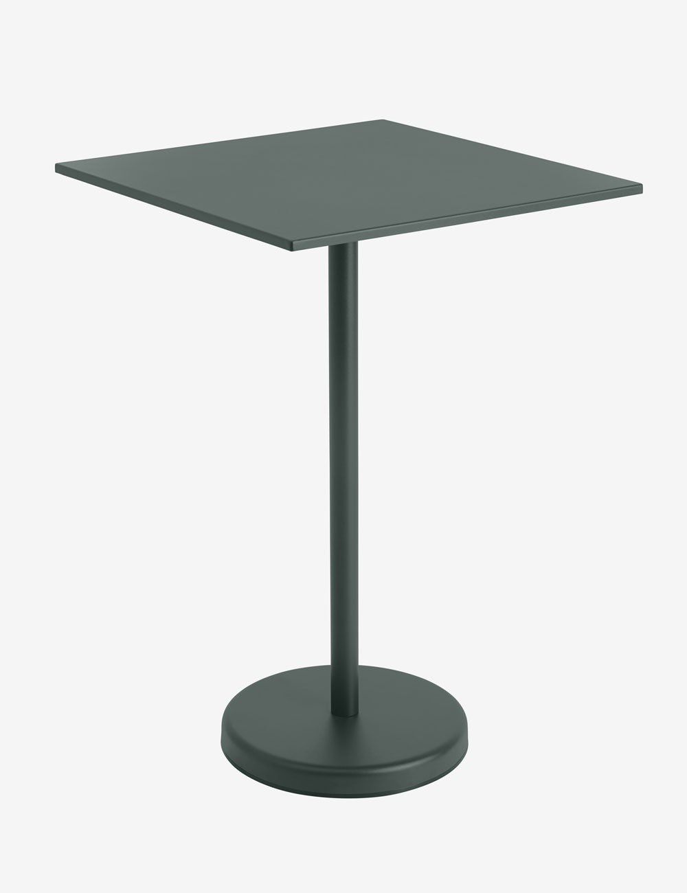 linear steel café table 105