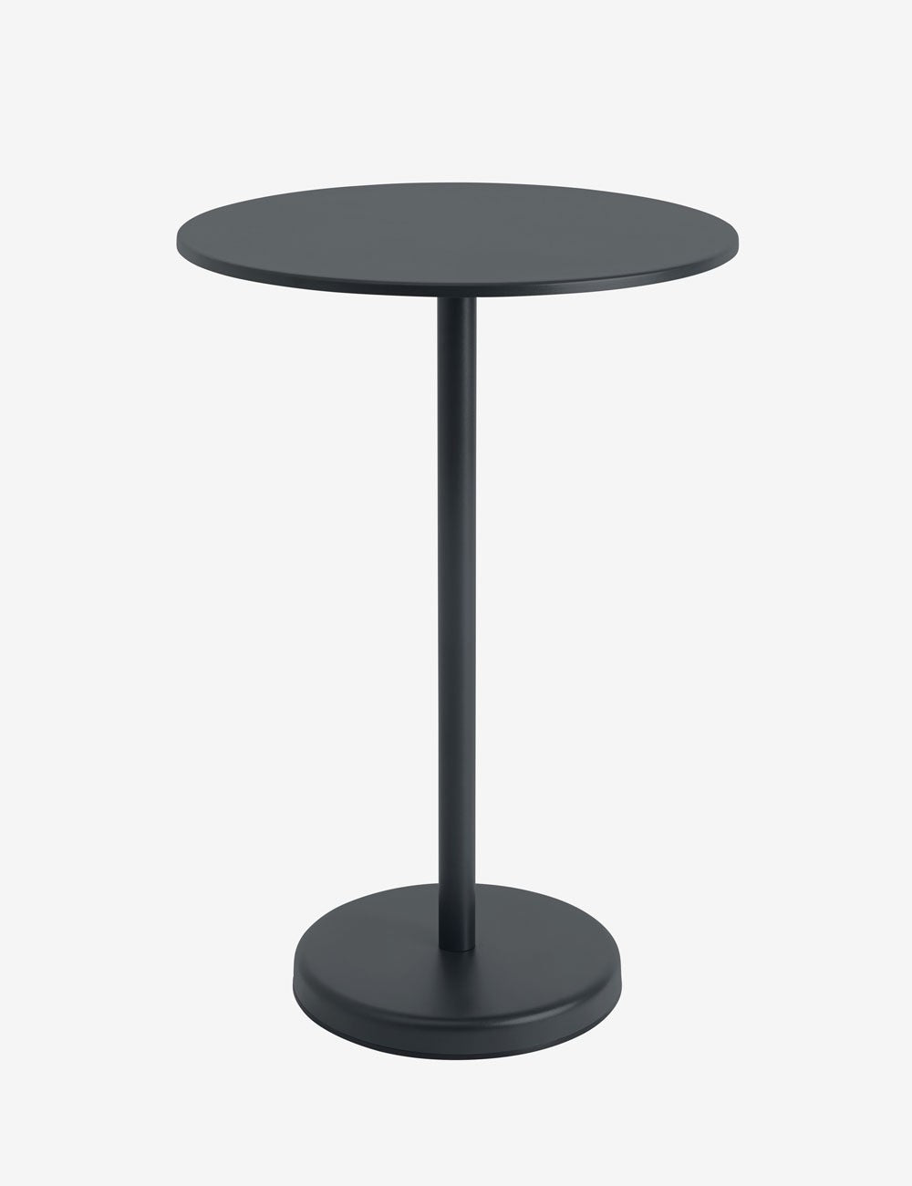 linear steel café table 105