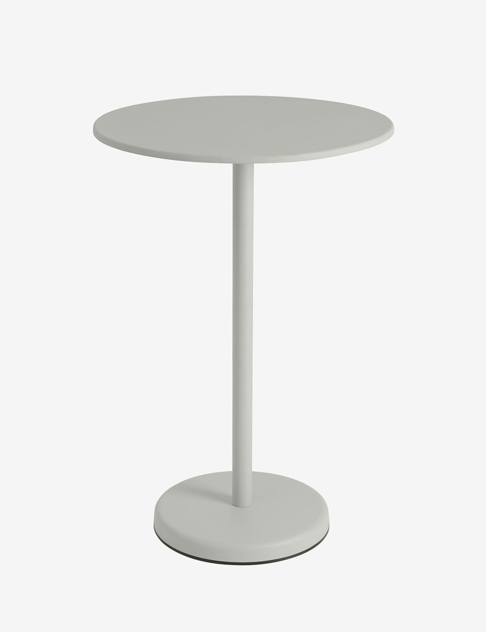 linear steel café table 105