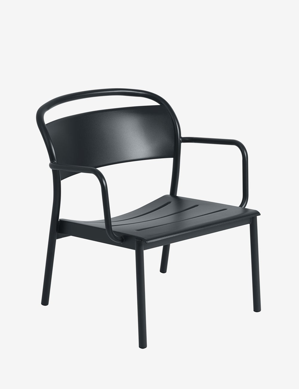 linear steel lounge chair