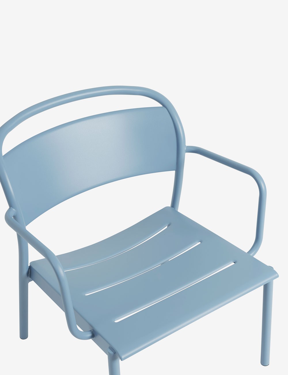 linear steel lounge chair