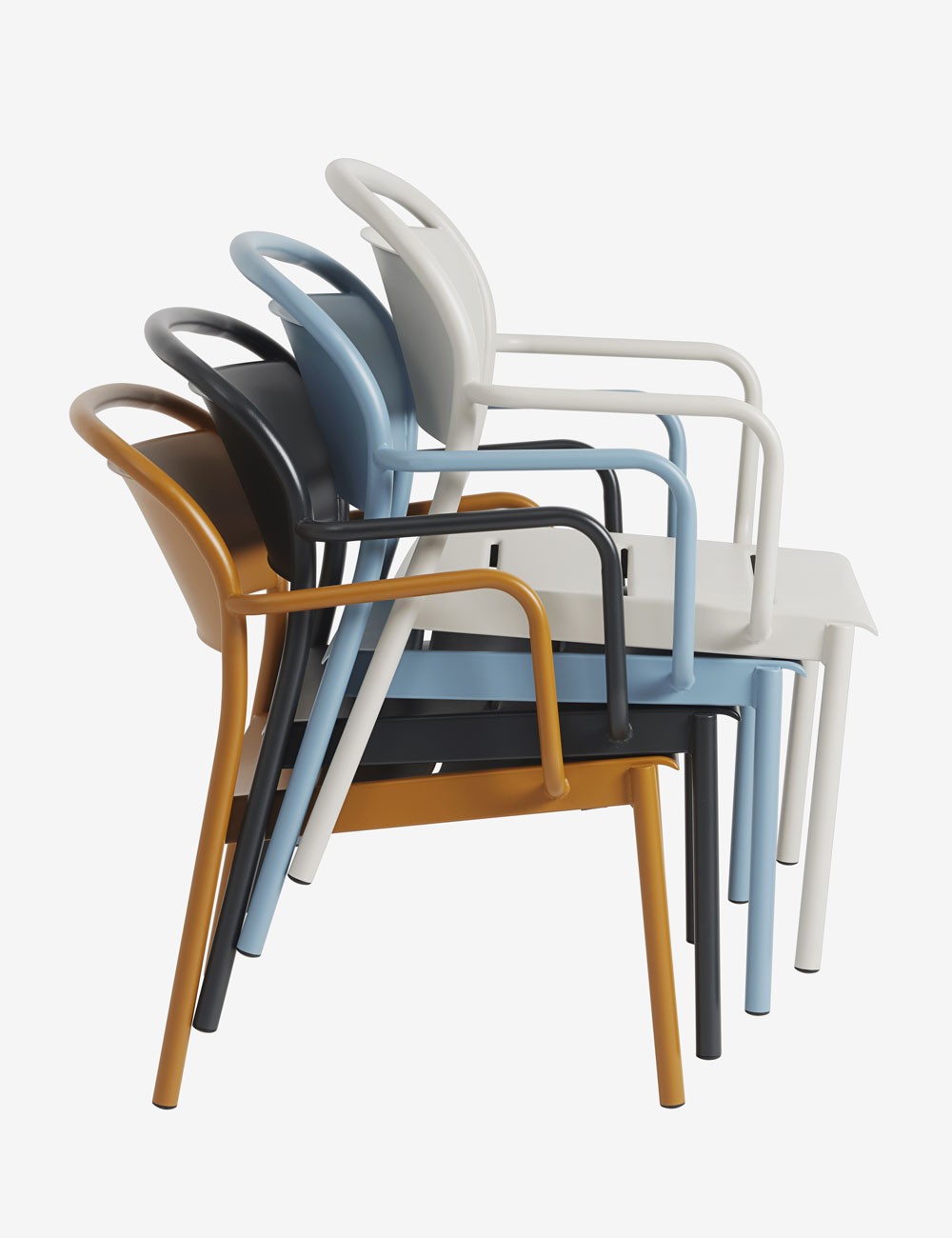 linear steel lounge chair