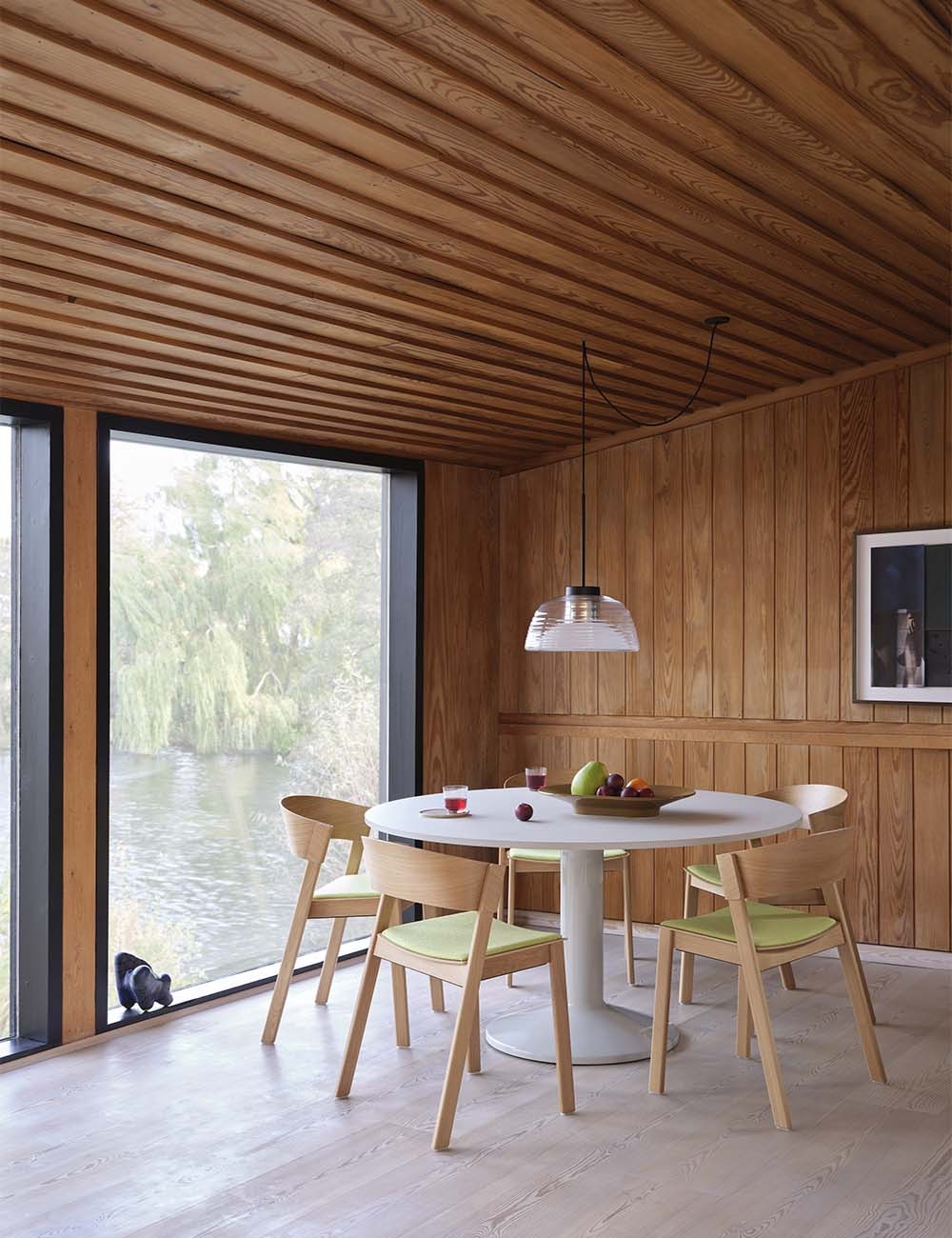 lampe suspendue à deux couches