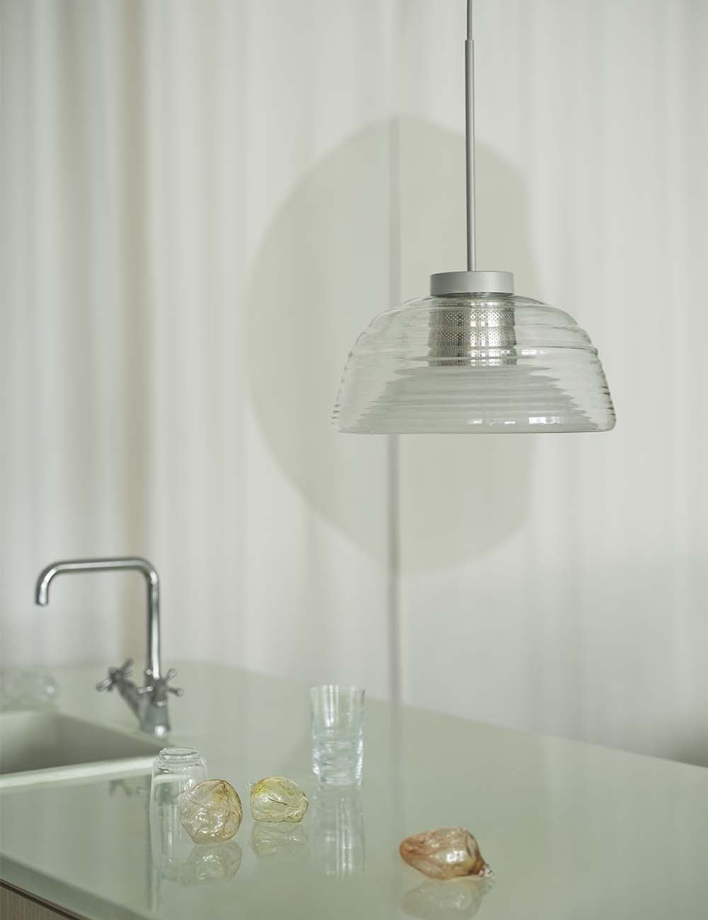 lampe suspendue à deux couches