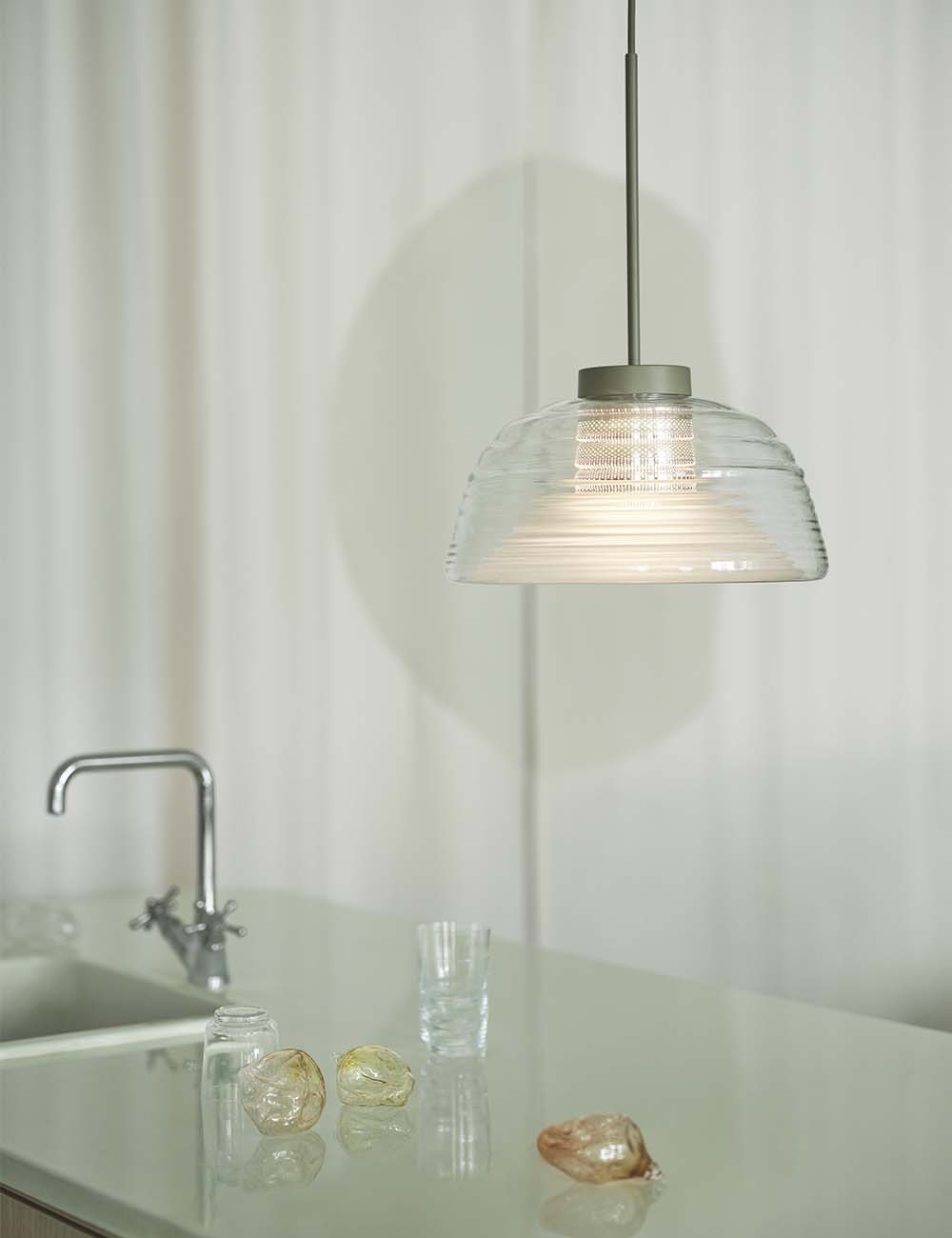 lampe suspendue à deux couches