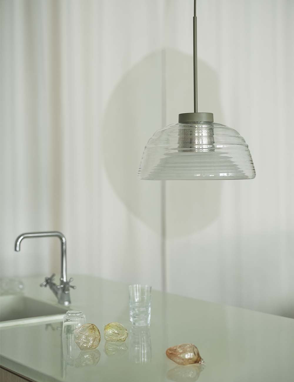 lampe suspendue à deux couches