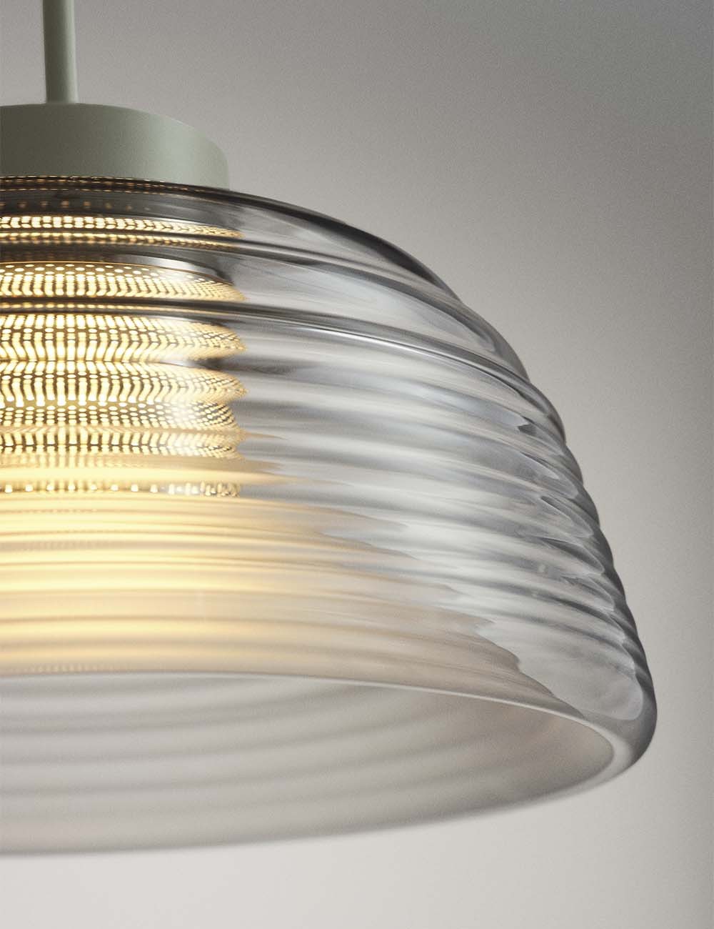lampe suspendue à deux couches