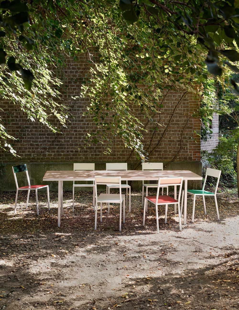 tavolo da pranzo in alluminio l