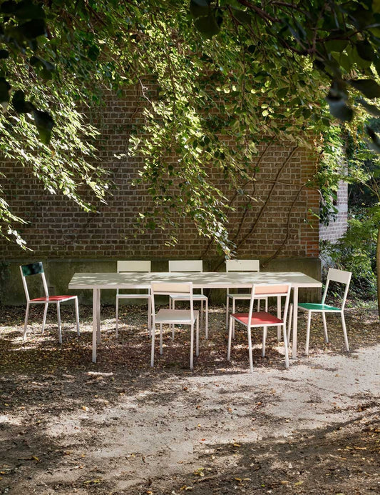 table à manger en aluminium l