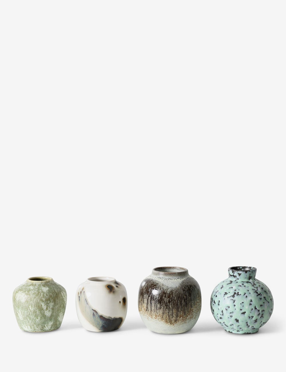 Mini vases 70s Ceramics 4 set