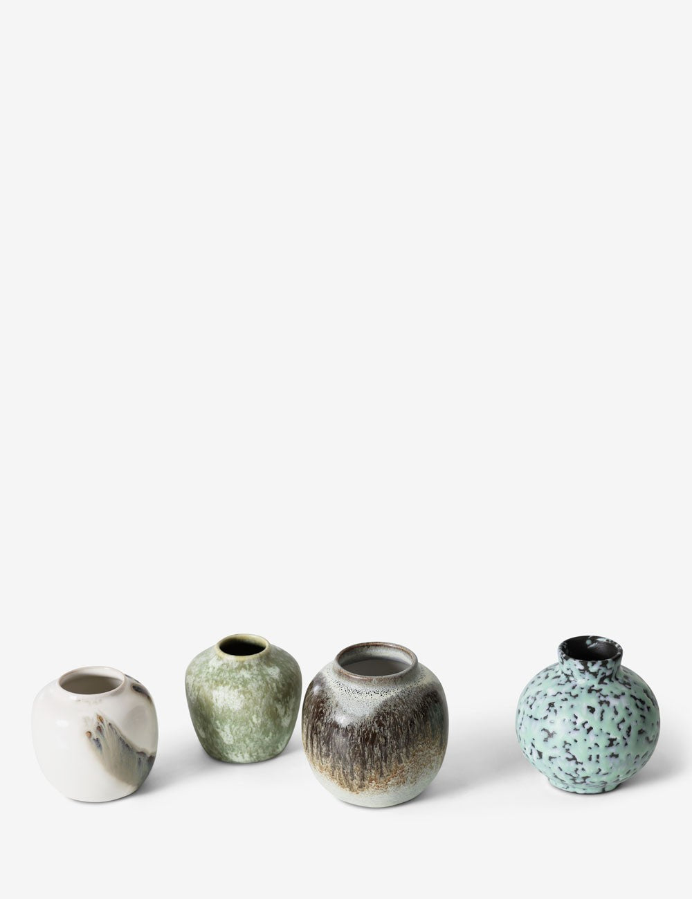 Mini vases 70s Ceramics 4 set