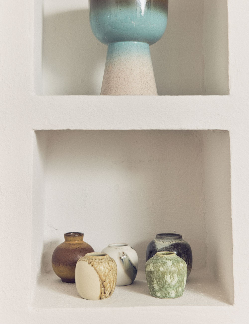 Mini vases 70s Ceramics 5 set