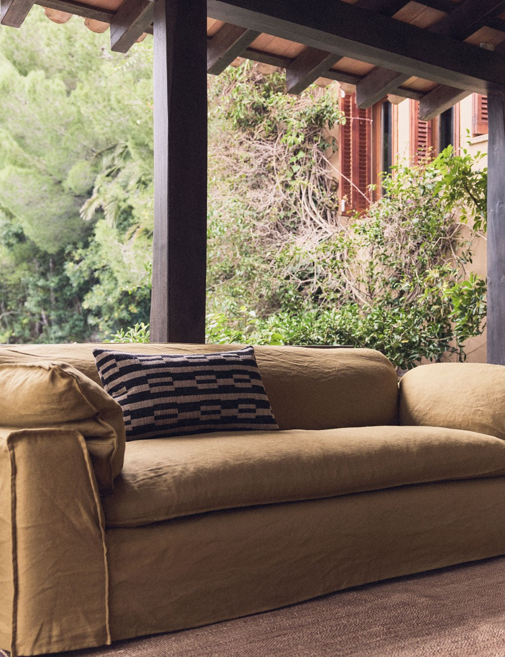 NATURAL MONOCHROME CUSHION