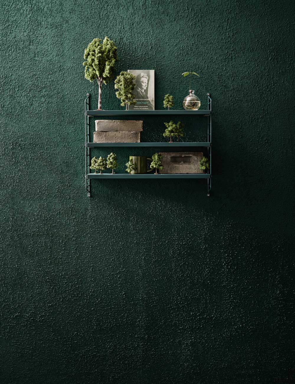 tasca con cordino tegnérgrön