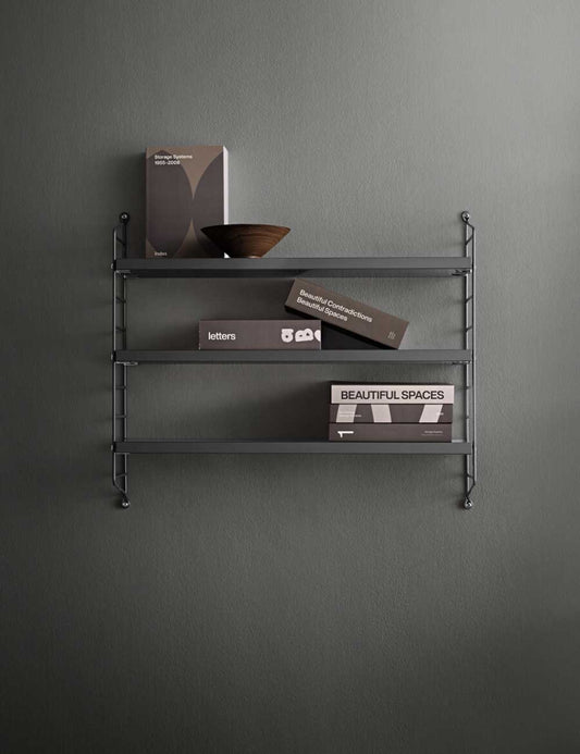 string pocket dark grey