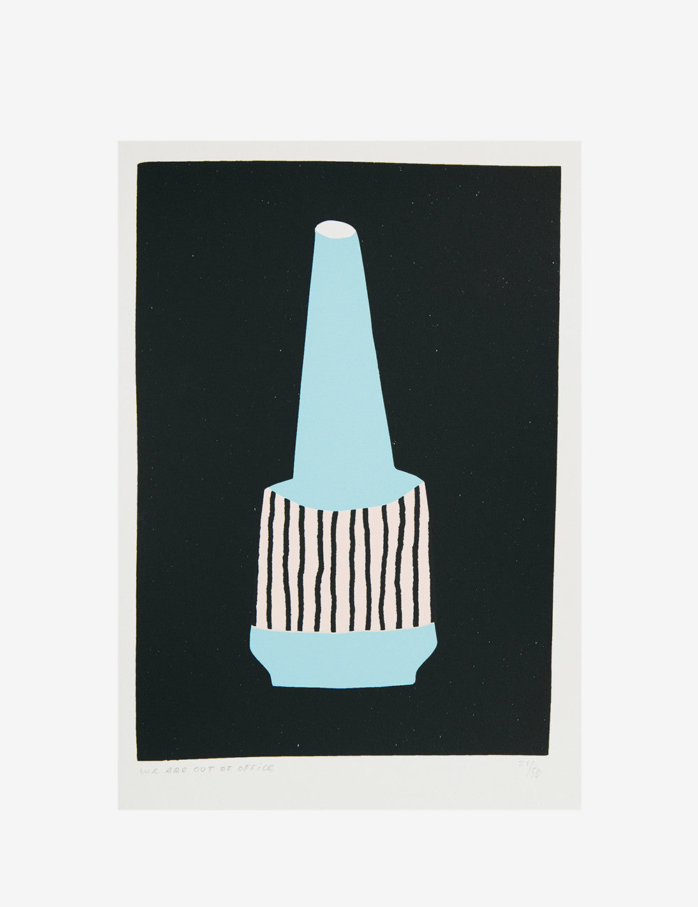 LIGHT BLUE AND PINK VASE