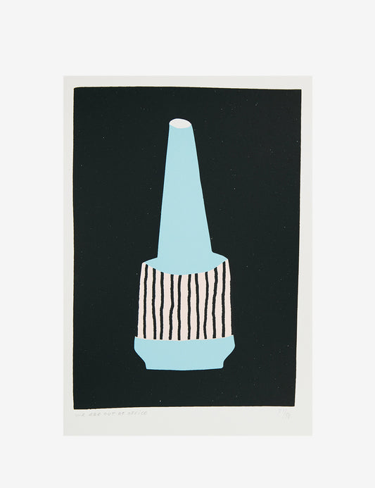 LIGHT BLUE AND PINK VASE