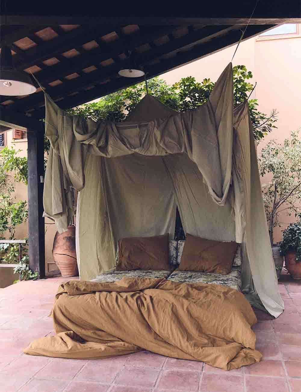 baldacchino del letto