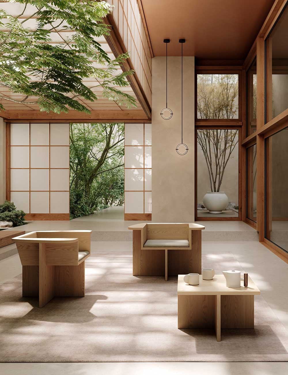 brutus lounge chair oak