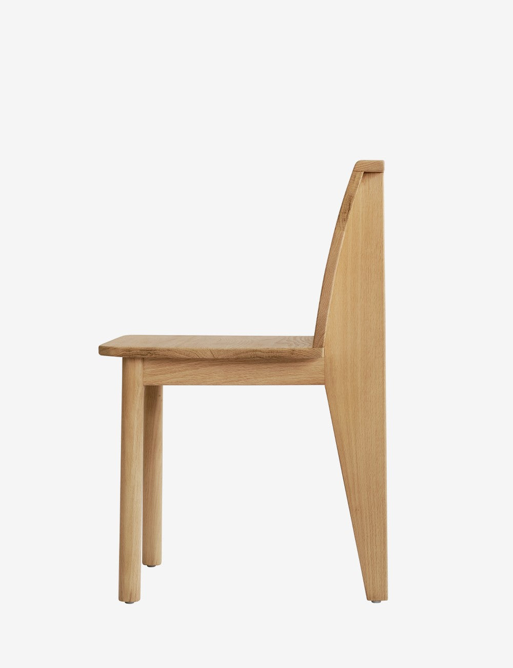 brutus slim dining chair oak