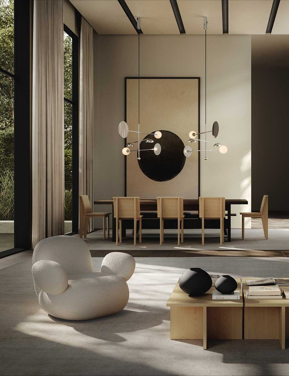 toe flat armchair
