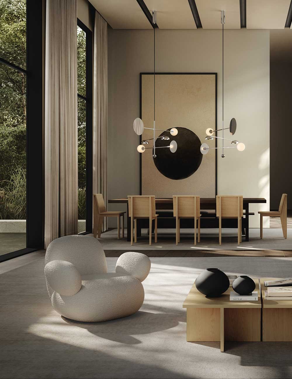 toe flat armchair