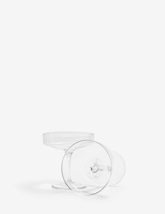 Verres à champagne Ripple, lot de 2