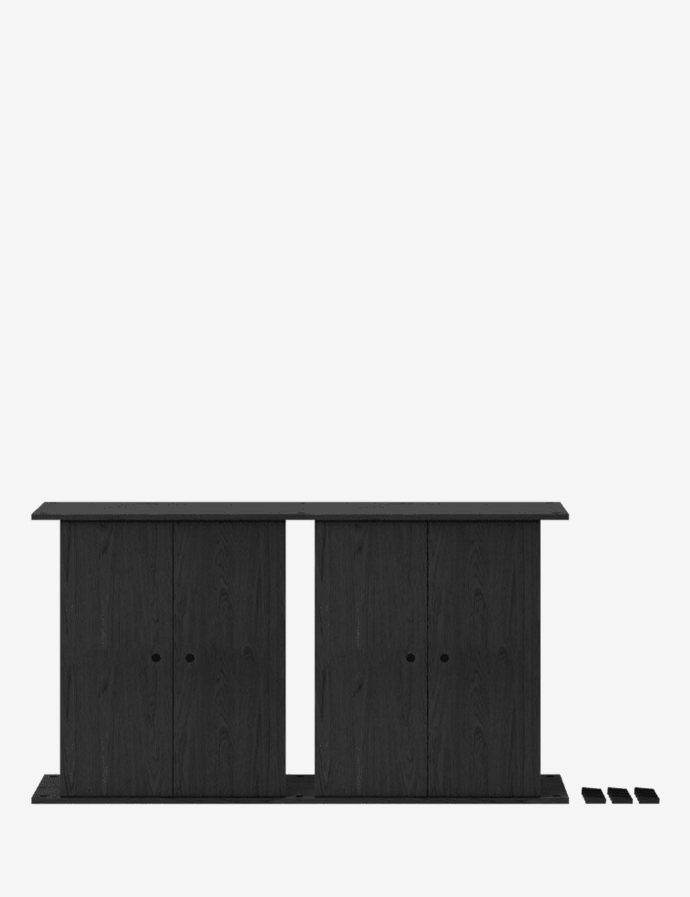 armoire haute partiellement double