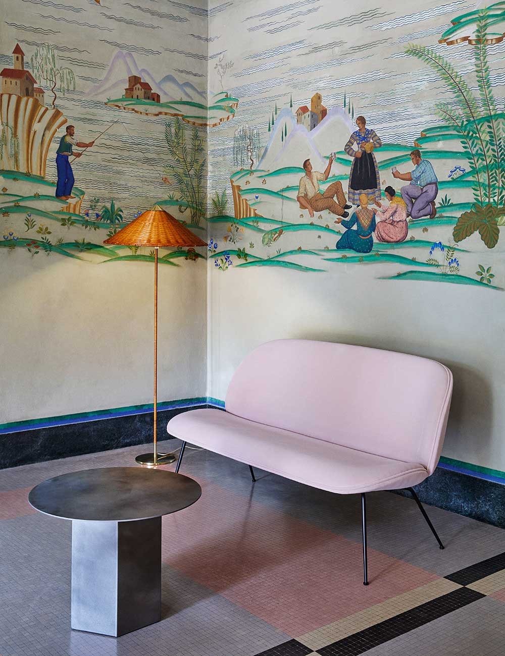 tavolino epico in acciaio ø60