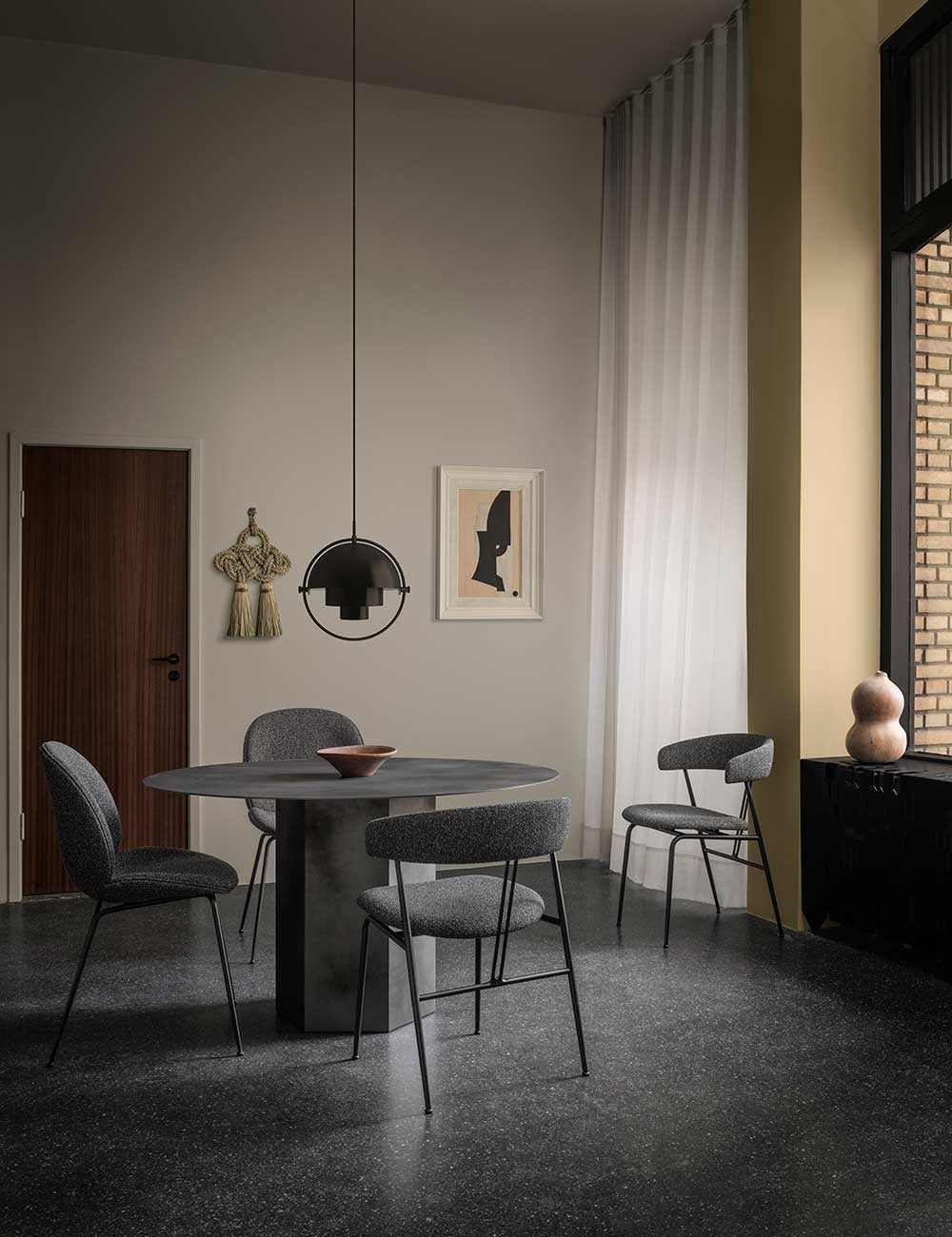 tavolo da pranzo epico in acciaio ø130