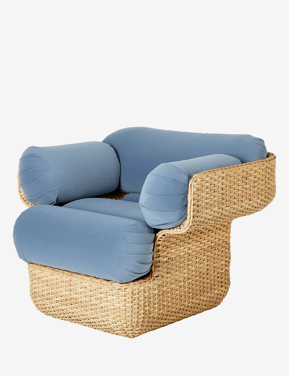 chaise longue en panier
