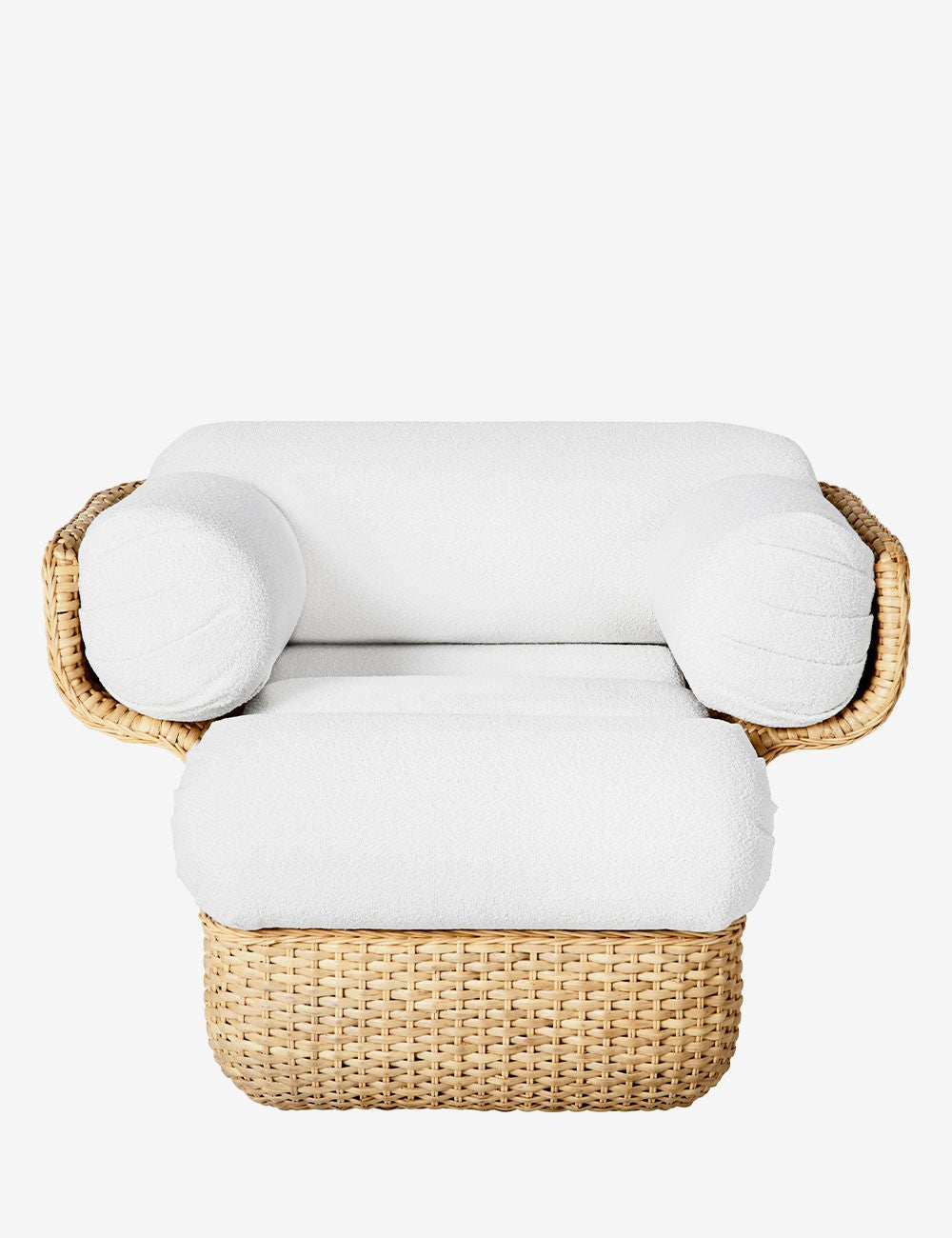 chaise longue en panier