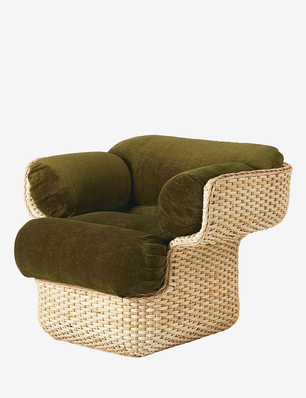 chaise longue en panier