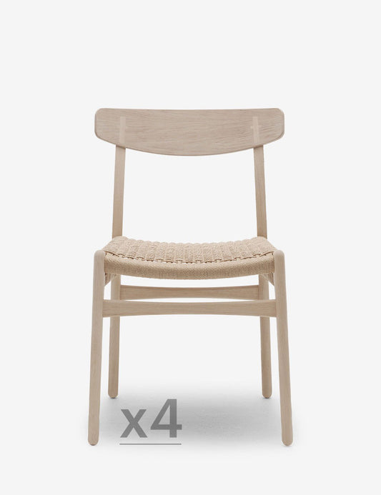 copy of CH23 CHAIR SOAP OAK 4 SET