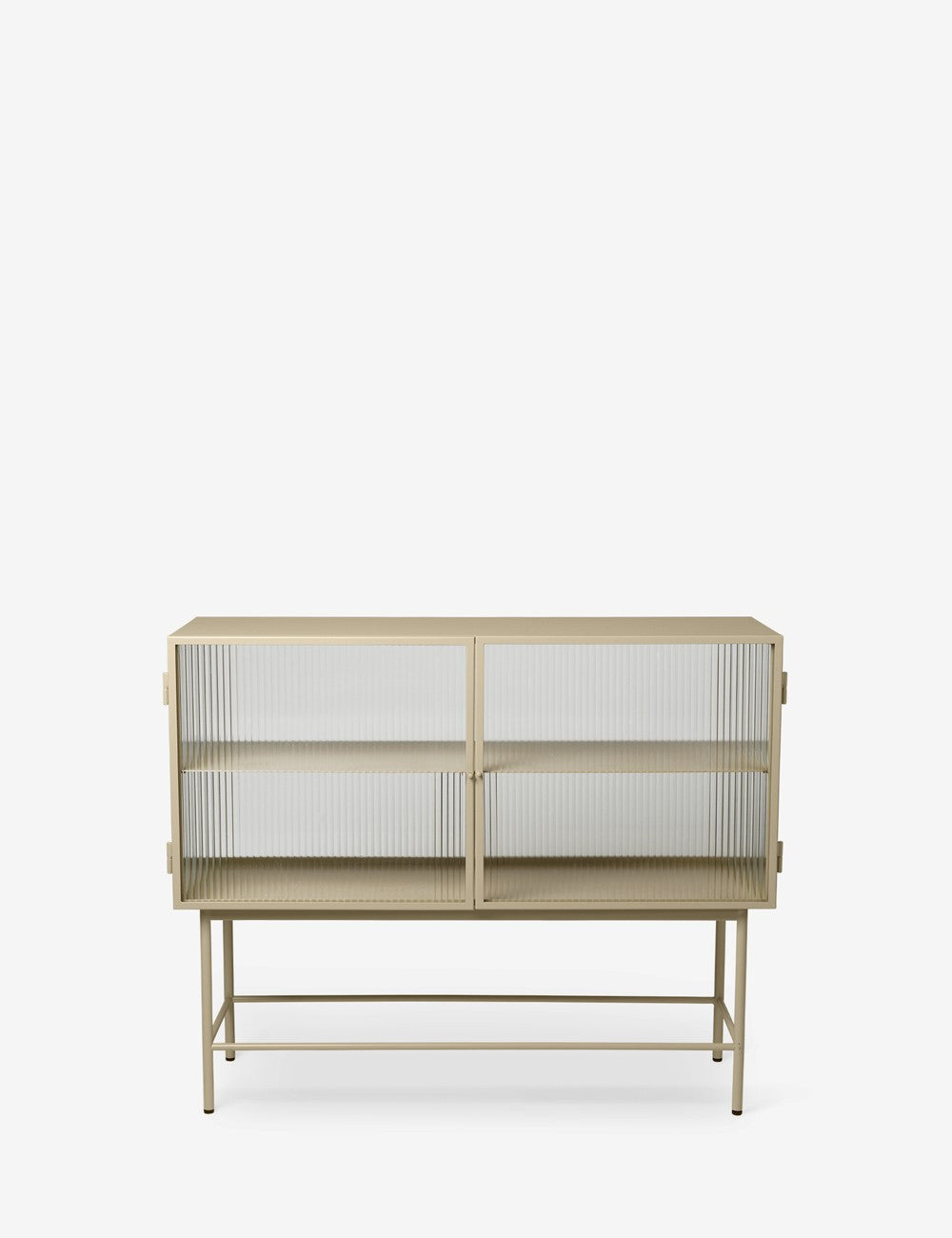 Credenza in cashmere con motivo a canne Haze
