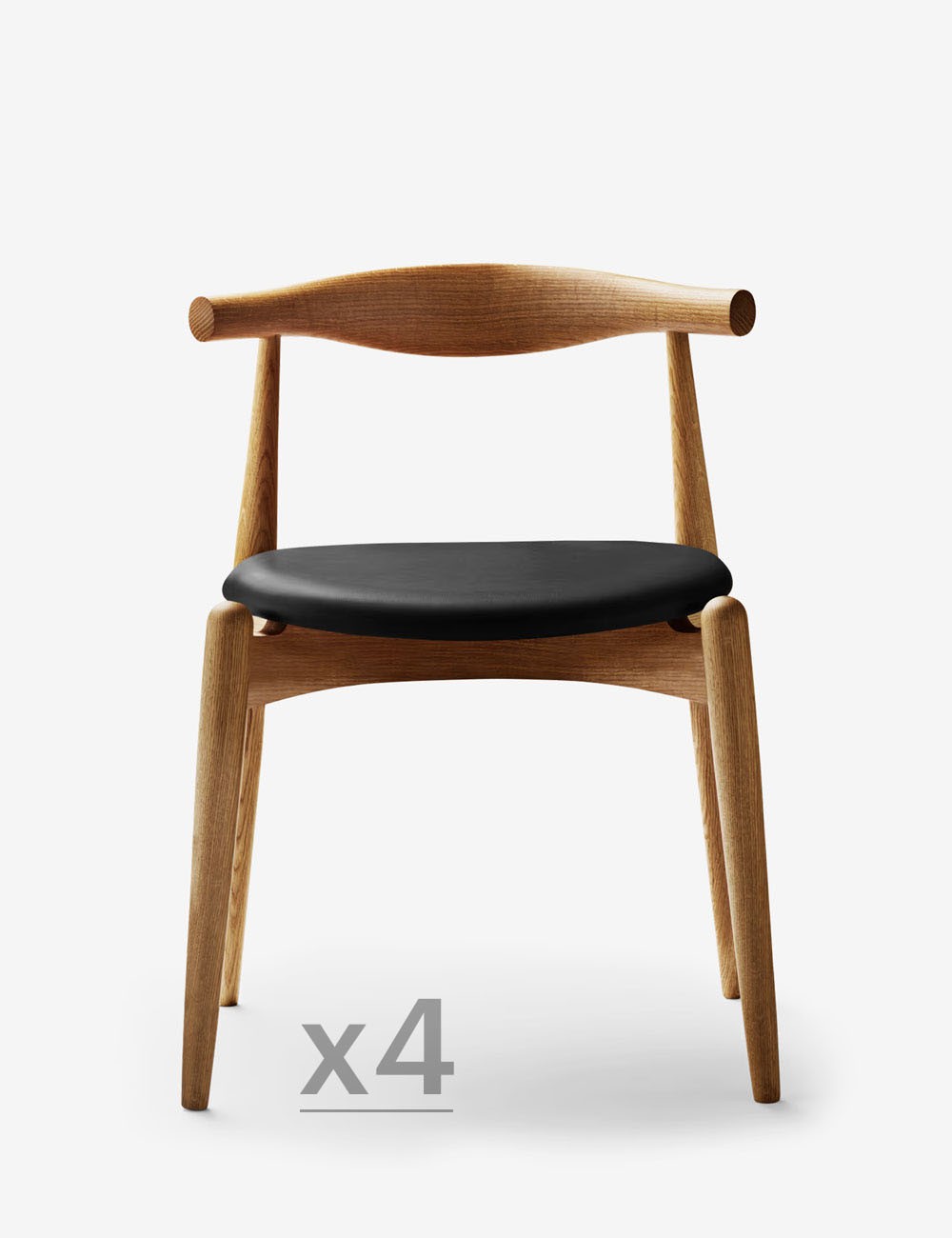 ensemble de 4 chaises coudées ch20