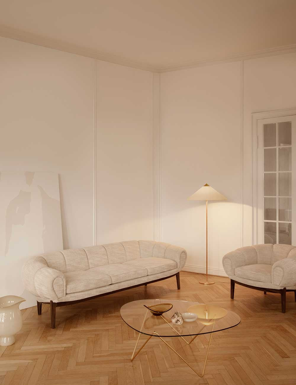 canapé croissant 3 places